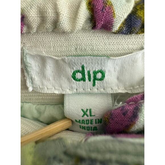 Dip Floral Maxi Button Up Elastic Waist Soft Skirt size Large - Picture 4 of 8